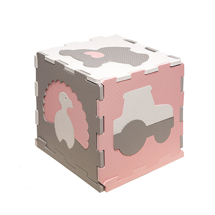 Foam Puzzlematte - Sam Bauernhof Rosa - 3
