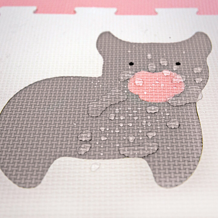 Foam Puzzlematte - Sam Bauernhof Rosa - 4