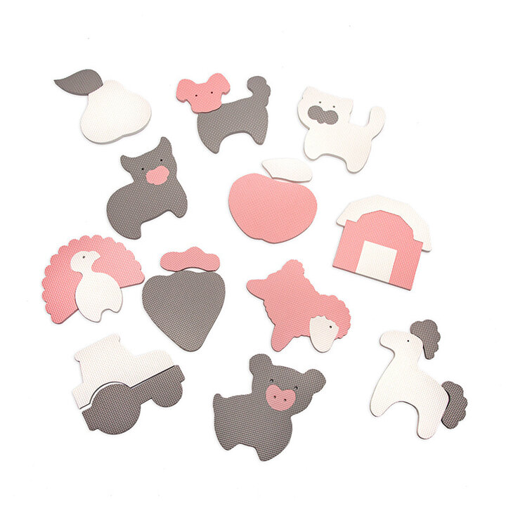 Foam Puzzlematte - Sam Bauernhof Rosa - 7