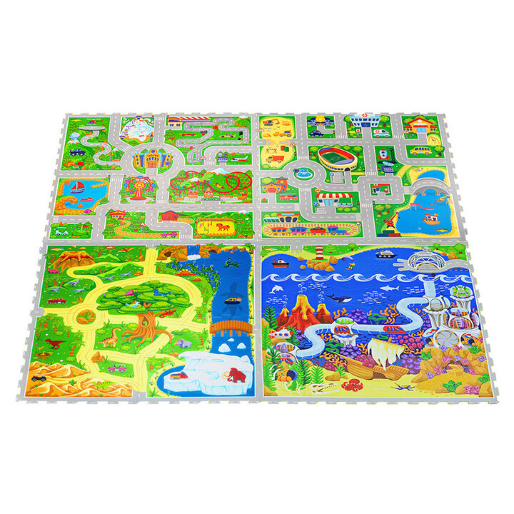 Foam Puzzlematte - Max Stadt Bunt - 3