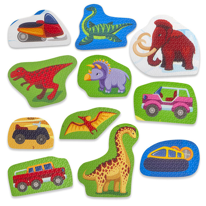 Foam Puzzlematte - Max Dino Bunt - 4