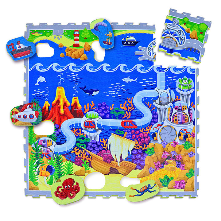 Foam Puzzlematte - Max Ozean Bunt - 2
