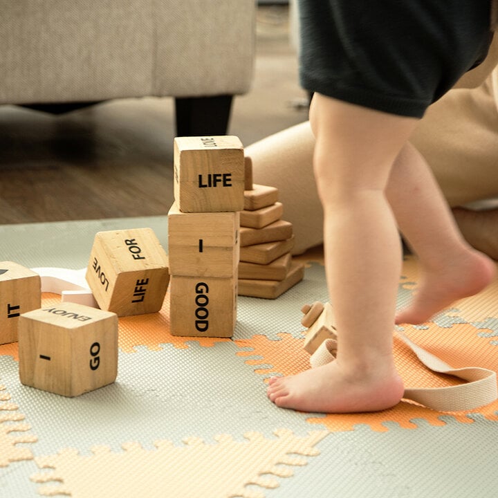 Foam Puzzlematte - Joy Hygge Grau/Terrakotta - 4