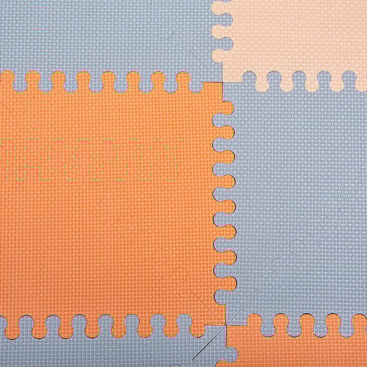 Foam Puzzlematte - Joy Hygge Grau/Terrakotta - 6