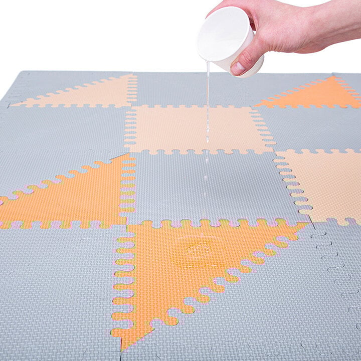 Foam Puzzlematte - Joy Hygge Grau/Terrakotta - 7