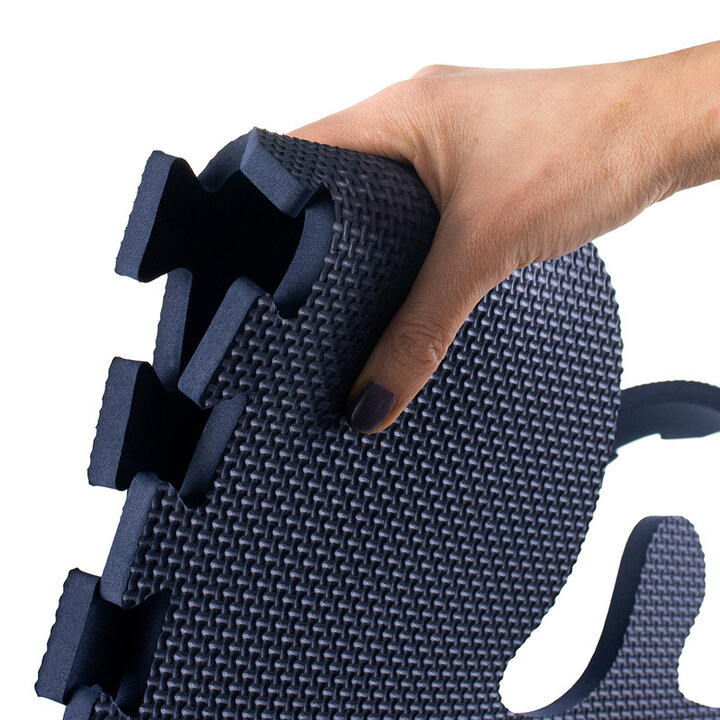 XL Foam Puzzlematte - Lio Wald Dunkelblau Weiß - 6