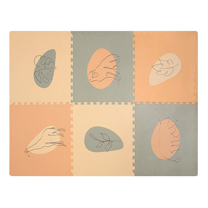 Foam Puzzlematte - Vic Jungle Terrakotta - 1