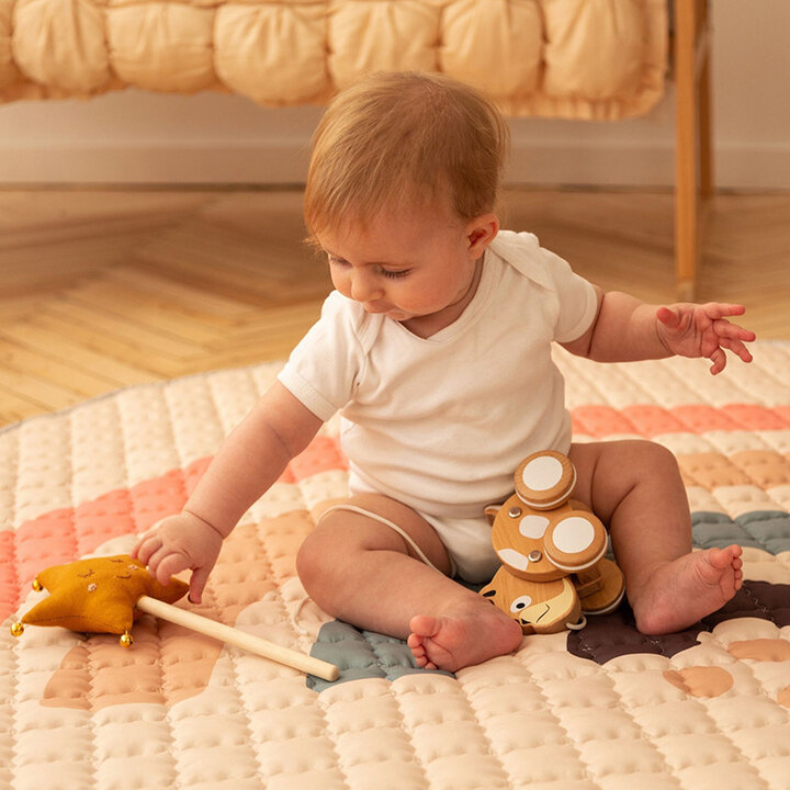 Spielteppich Baby Rund - Noa Regenbogen Bunt - 2