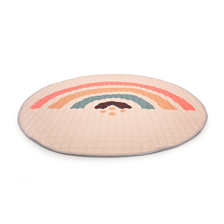 Spielteppich Baby Rund - Noa Regenbogen Bunt - 4