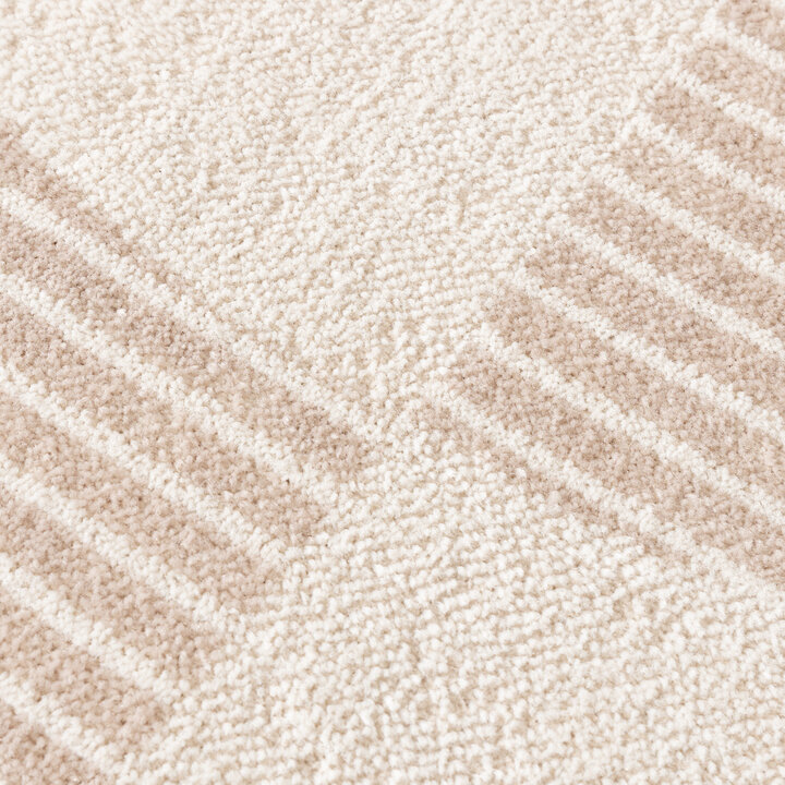 Skandinavischer Teppich Rund - Aurora Shapes Beige - 3