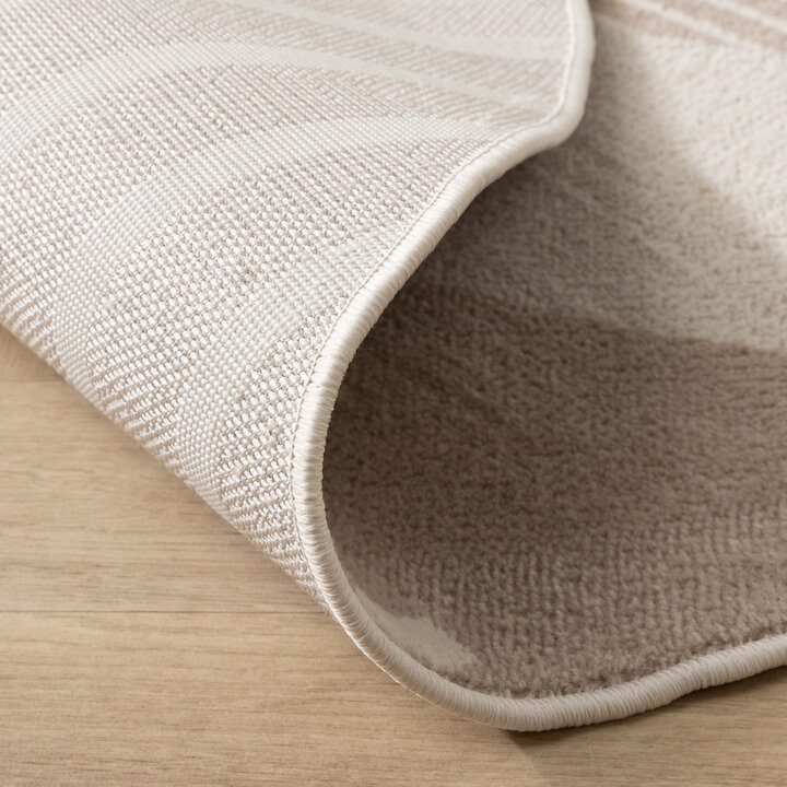 Skandinavischer Teppich Rund - Aurora Shapes Beige - 6
