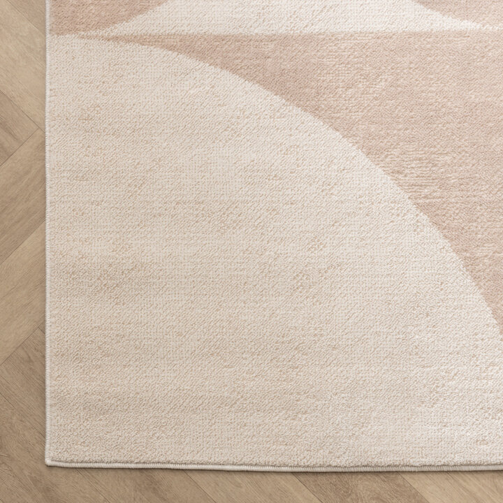 Skandinavischer Teppich - Aurora Circles Beige - 4