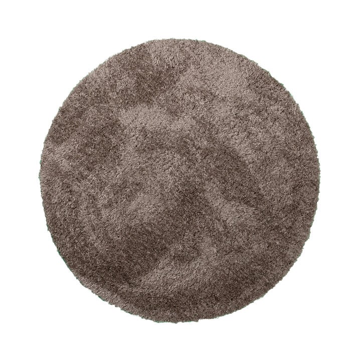 Shaggy Teppich Rund - Blaze Taupe - 1