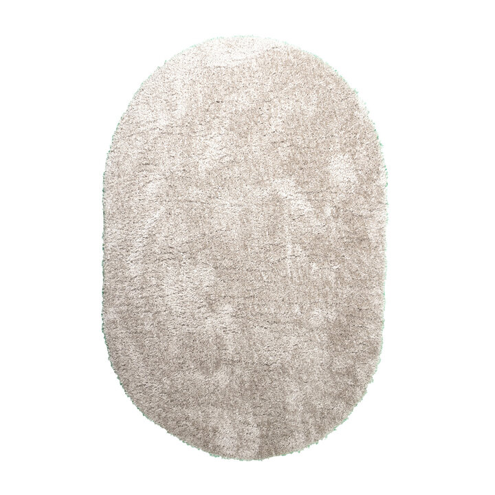 Shaggy Teppich Oval - Blaze Beige Grau - 1