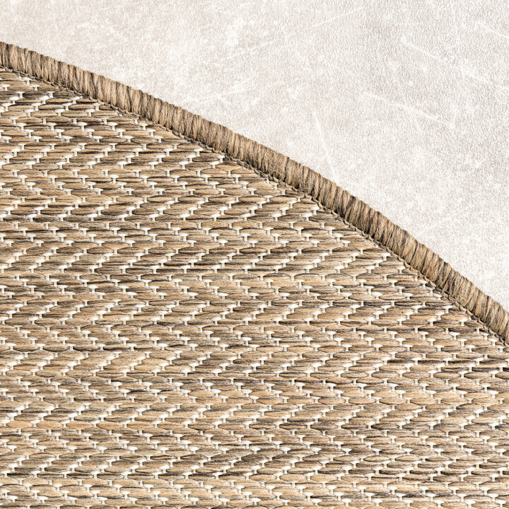 In- & Outdoor Teppich Rund - Malta Arrow Natur - 4