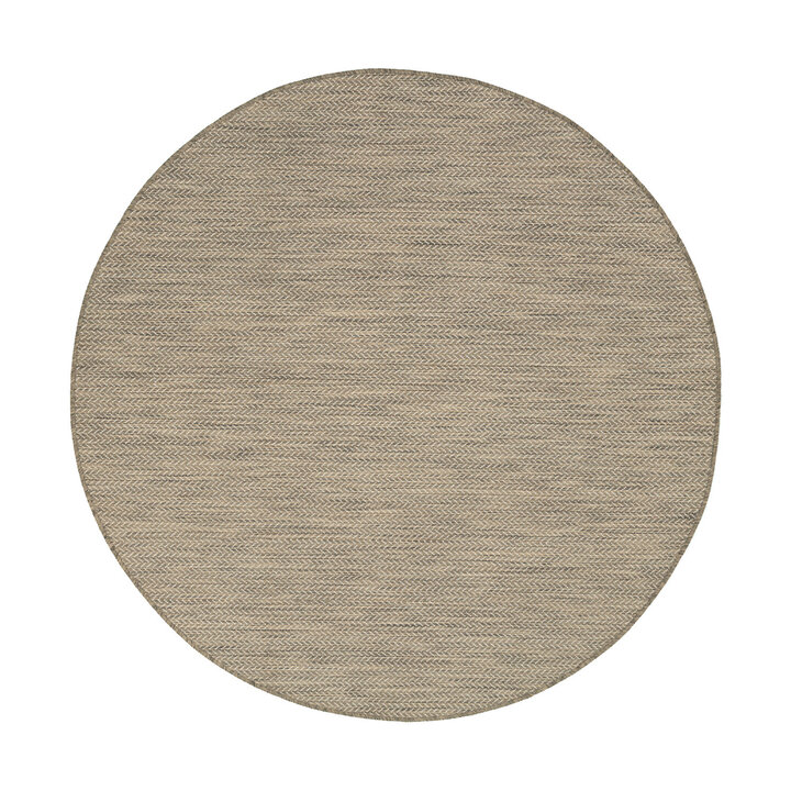 In- & Outdoor Teppich Rund - Malta Arrow Natur - 1