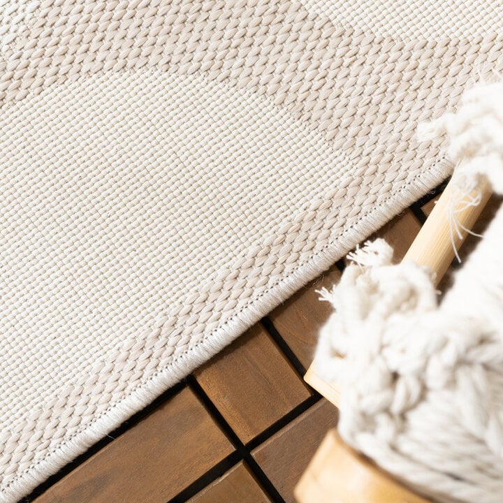 Outdoor Teppich - Capri Circles Beige Creme  - 2