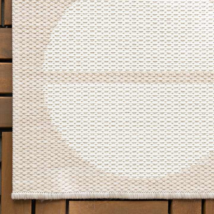 Outdoor Teppich - Capri Circles Beige Creme  - 4
