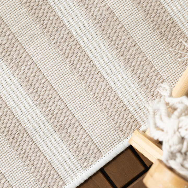 Outdoor Teppich - Capri Curves Beige Creme - 2