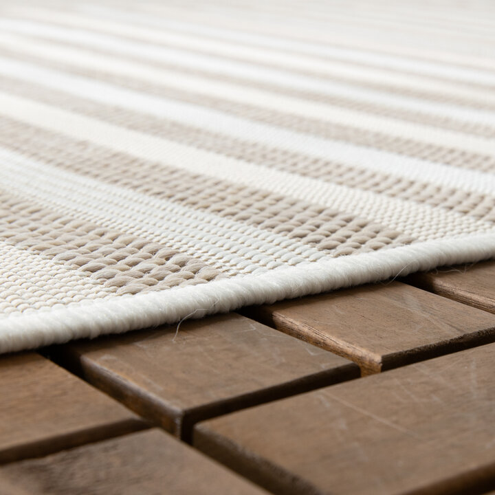 Outdoor Teppich - Capri Curves Beige Creme - 5