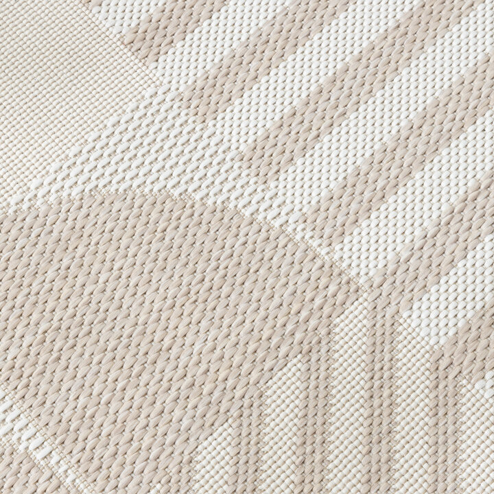 Outdoor Teppich - Capri Lines Beige Creme - 3