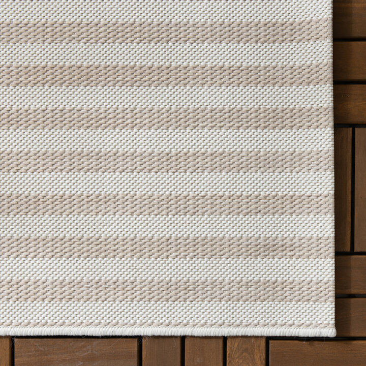 Outdoor Teppich - Capri Lines Beige Creme - 4