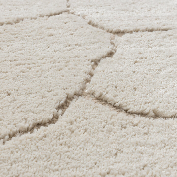 Teppich Wohnzimmer - Yune Stone Creme - 3