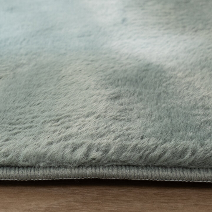 Flauschiger Teppich - Cozy Grün - 5