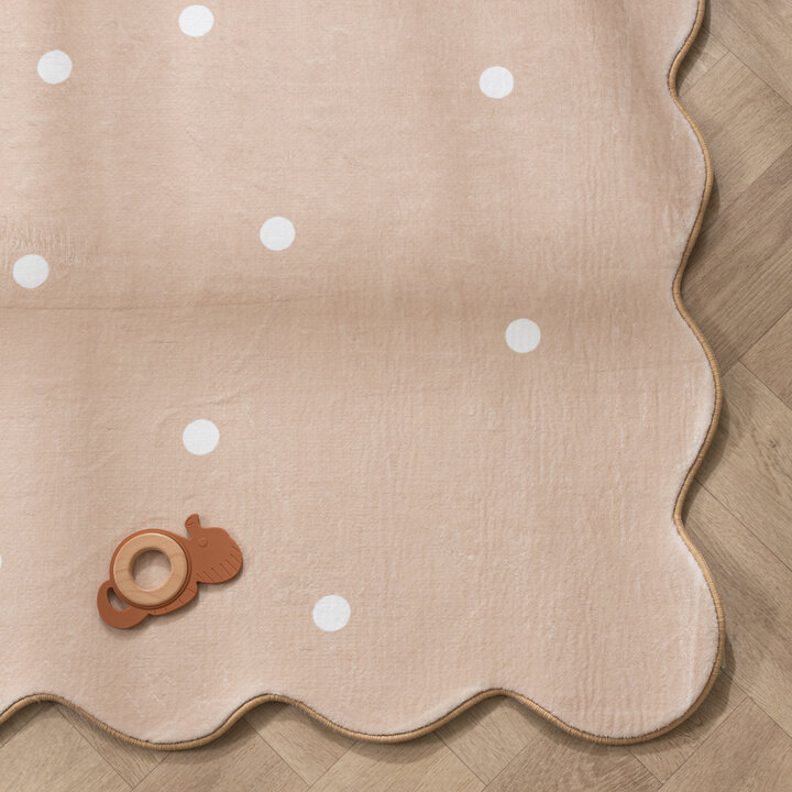 Teppich Kinderzimmer - Cloudy Dots Beige - 4
