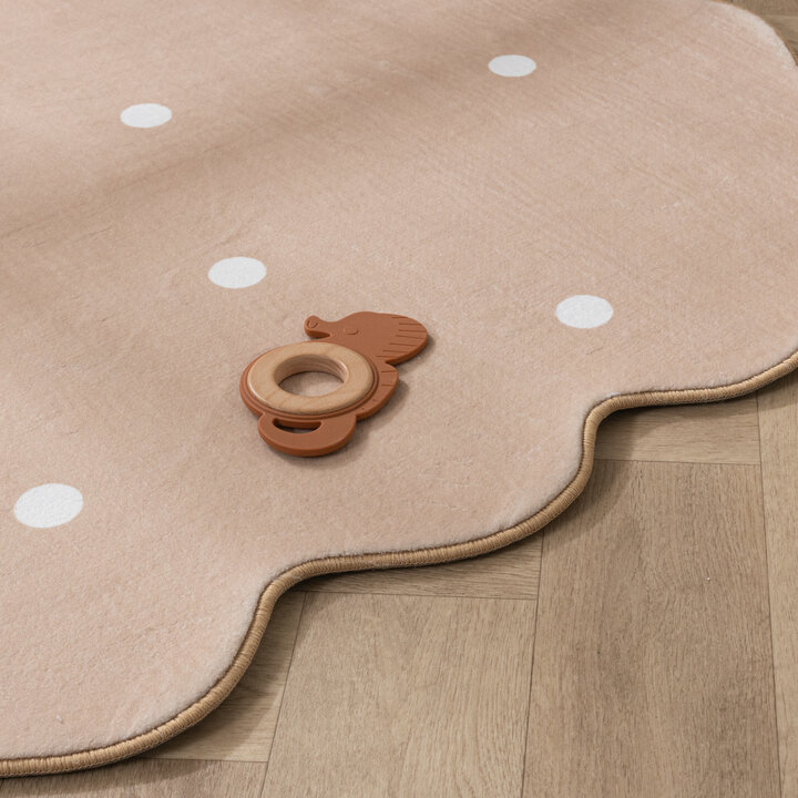 Teppich Kinderzimmer - Cloudy Dots Beige - 5