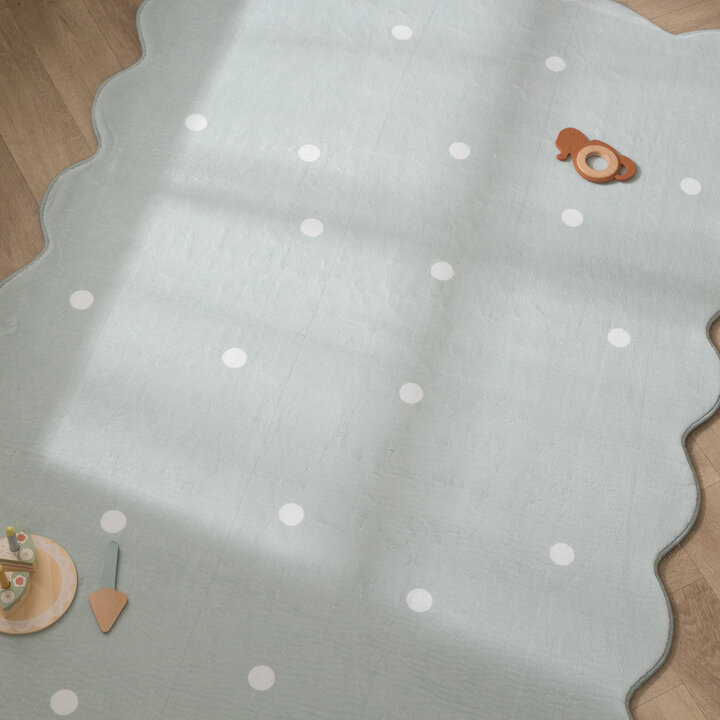 Teppich Kinderzimmer - Cloudy Dots Minze - 2