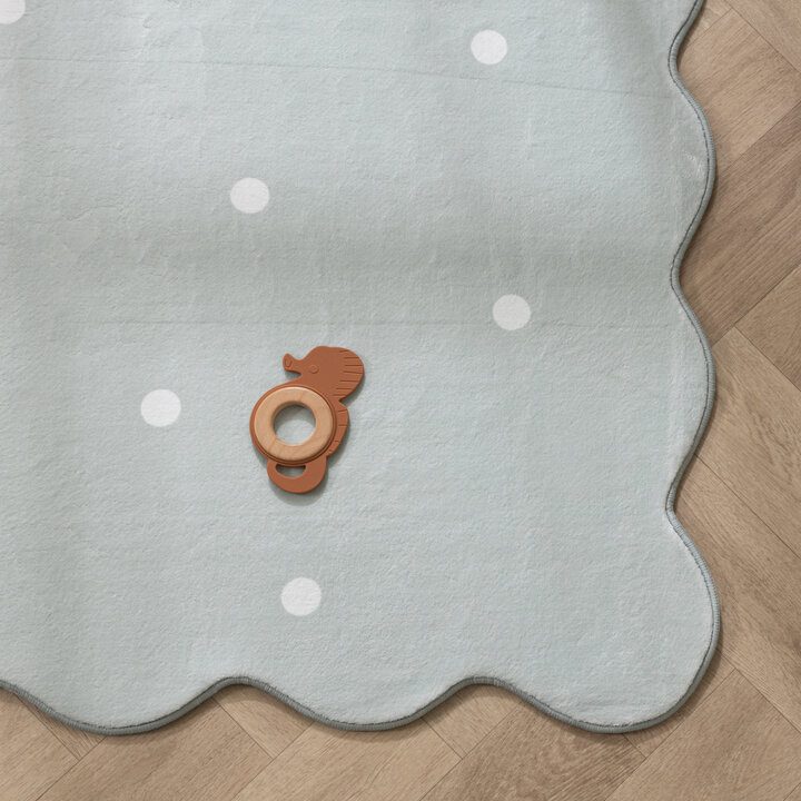 Teppich Kinderzimmer - Cloudy Dots Minze - 4
