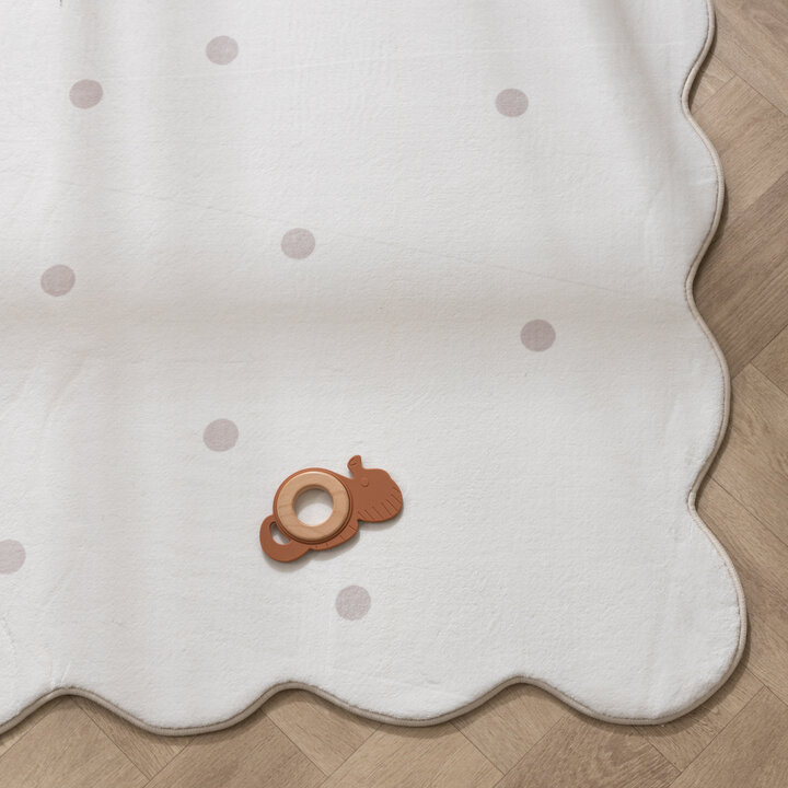 Teppich Kinderzimmer - Cloudy Dots Weiß - 4