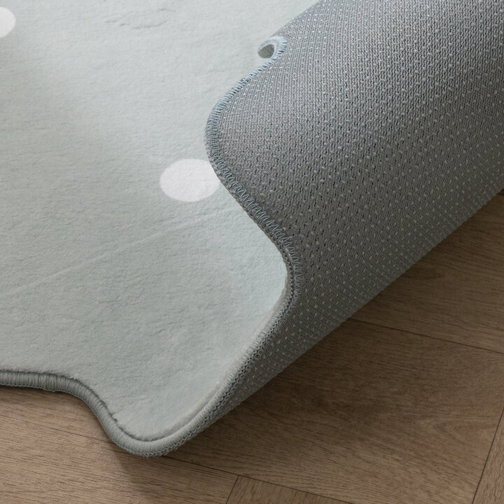 Teppich Kinderzimmer Rund - Cloudy Dots Minze - 7