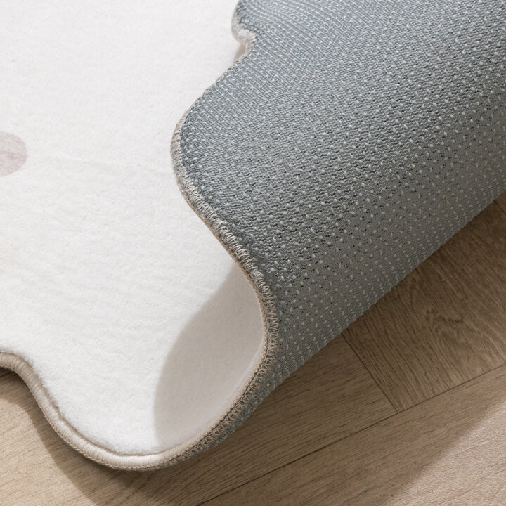 Teppich Kinderzimmer Rund - Cloudy Dots Weiß - 6