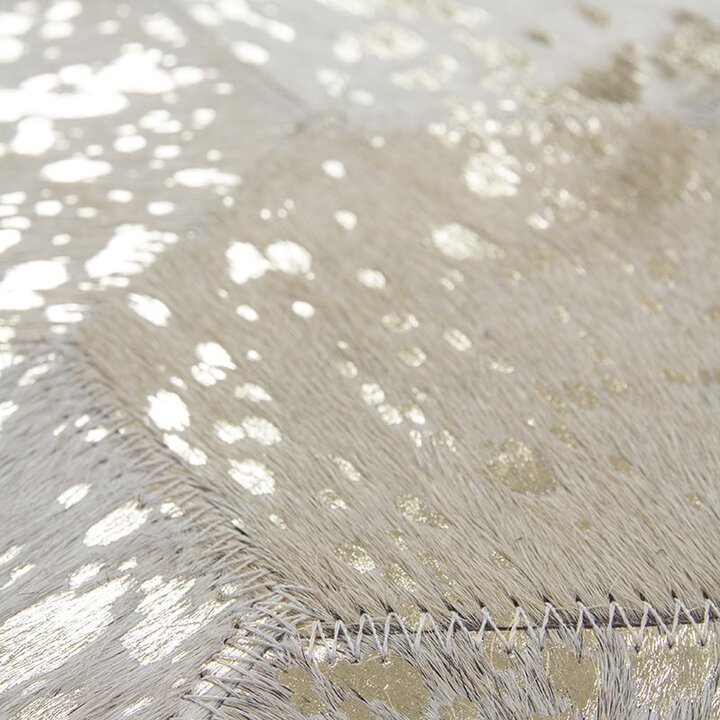 Leder Teppich - Soul Elfenbein Gold 210 - 3