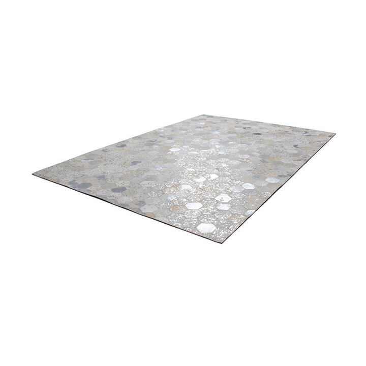 Leder Teppich - Soul Silber 210 - 2