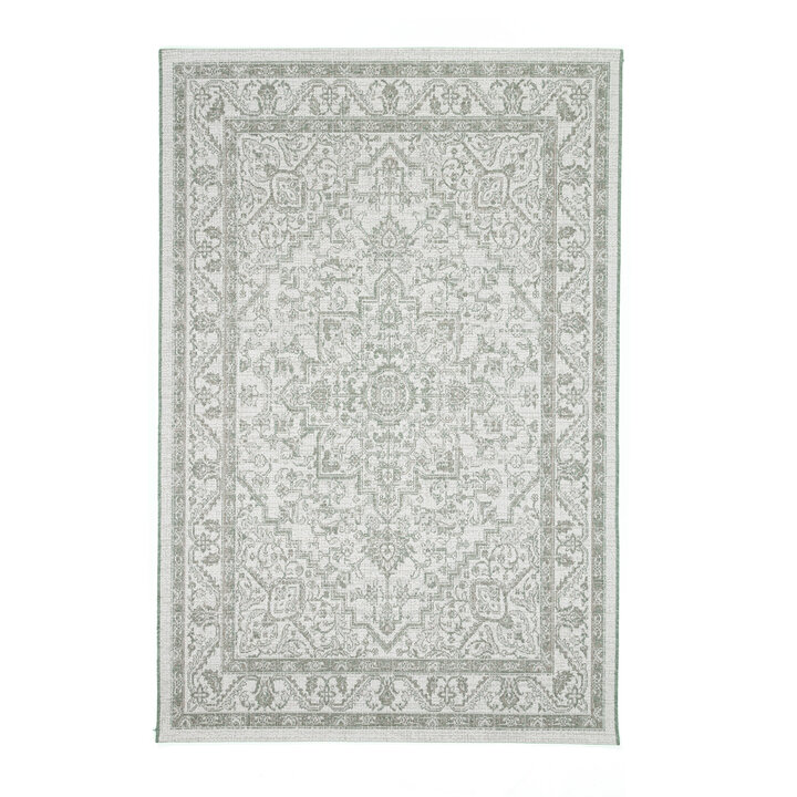In- & Outdoor Teppich Vintage - Victoria Aztec Grün - 1