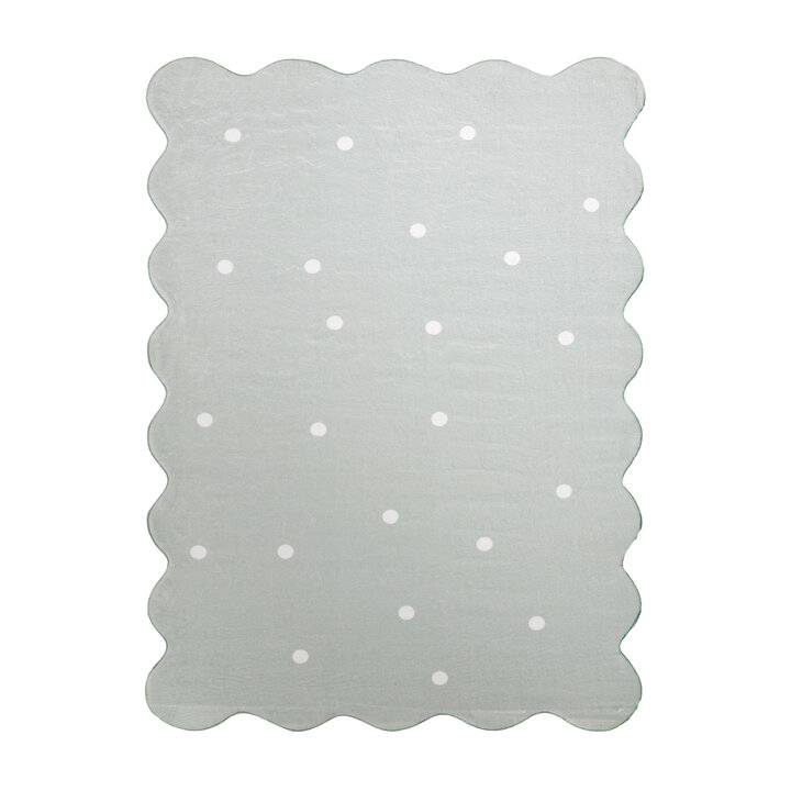 Teppich Kinderzimmer - Cloudy Dots Minze - 1