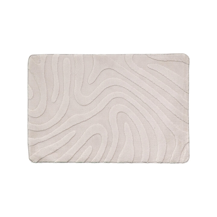 Badteppich - Cassie Shapes Taupe - 1