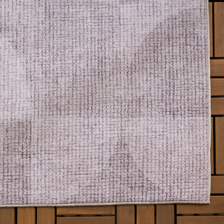 Gartenteppich Abstrakt - Groovy Tiles Grau - 4