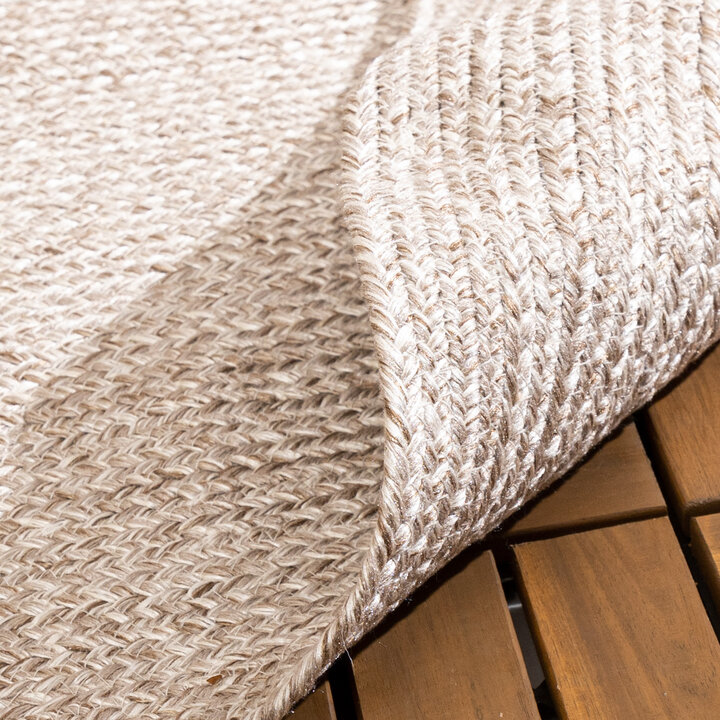 In- & Outdoor Jute Teppich Oval - Bali Beige - 3