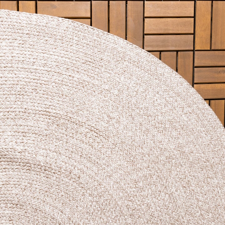 In- & Outdoor Jute Teppich Oval - Bali Beige - 5