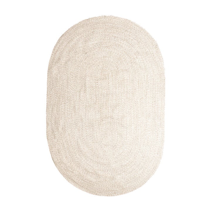 In- & Outdoor Jute Teppich Oval - Bali Beige - 1