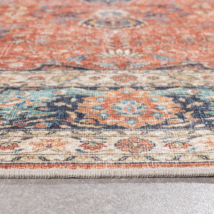 In- & Outdoor Teppich Vintage - Kairo Medaillon Terra Dunkelblau - 5
