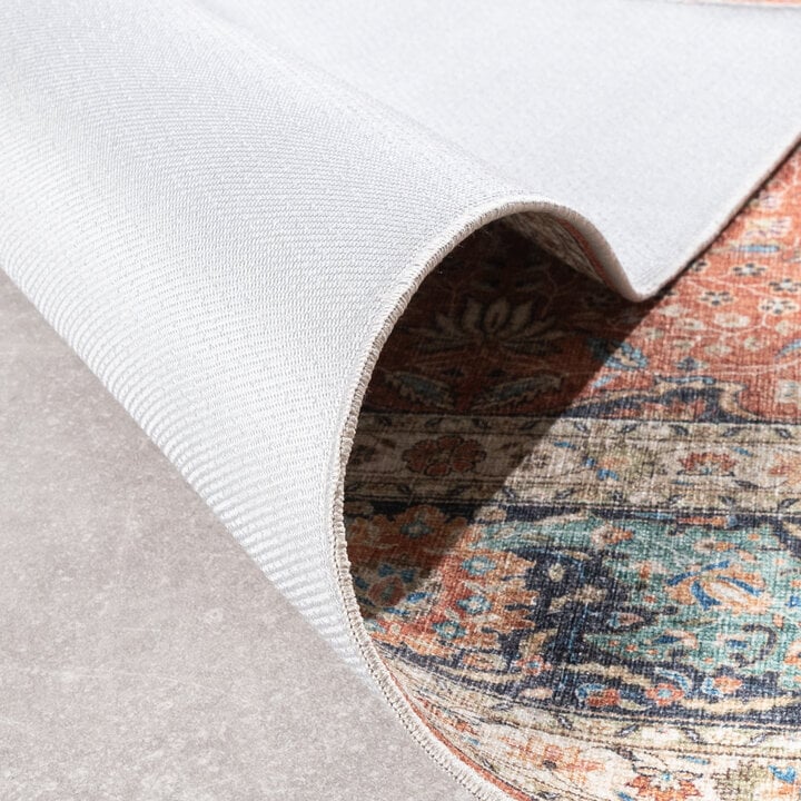 In- & Outdoor Teppich Vintage - Kairo Medaillon Terra Dunkelblau - 6
