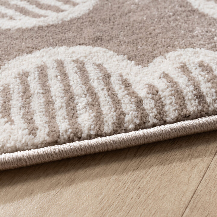 Teppich Kinderzimmer - Bowie Blume Taupe - 5