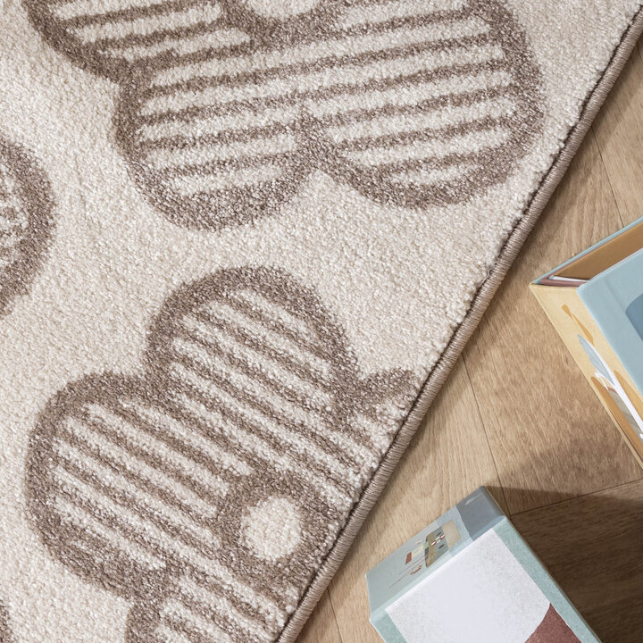 Teppich Kinderzimmer - Bowie Blume Creme - 2