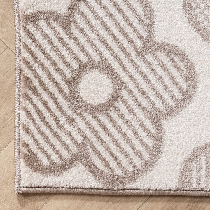 Teppich Kinderzimmer - Bowie Blume Creme - 4