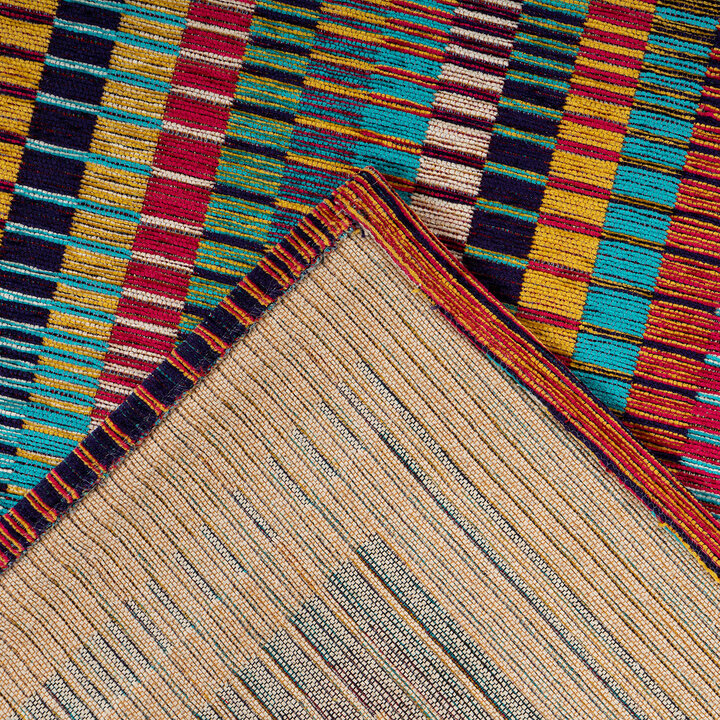 Teppich Wohnzimmer - Patty Border 125 Bunt - 4
